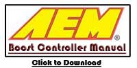 AEM Gauge Type Wideband Boost Controller Manual