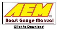 AEM Boost Gauge - PN 30-4406
