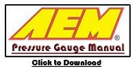 AEM Pressure ( Oil, Fuel ) Gauge - PN 30-4401