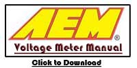 AEM Volt Meter Gauge - PN 30-4400