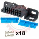 OBDII Plug (car-side) Connector kit, screw mount