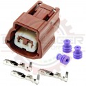 2 Way Japanese Solenoid Connector Kit for Miata VICS (Nissan # E02FBR-RS)