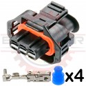 3-way Sealed Plug Bosch BDK Connector Kit for Diesel Injection Pump & Cummins Fuel Rail