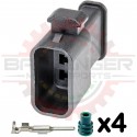 Mate to 3 Way Honda Pencil Coil ( COP ) Receptacle Connector Kit