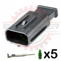 4 Way TS 025 Receptacle Housing Connector Kit for Toyota TMAP Sensors