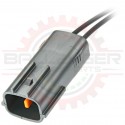 2 Way Receptacle Connector Pigtail for Japanese applications, Gray