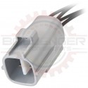 4 Way TS Connector Receptacle Pigtail, Gray 90980-10941 for A/C connections