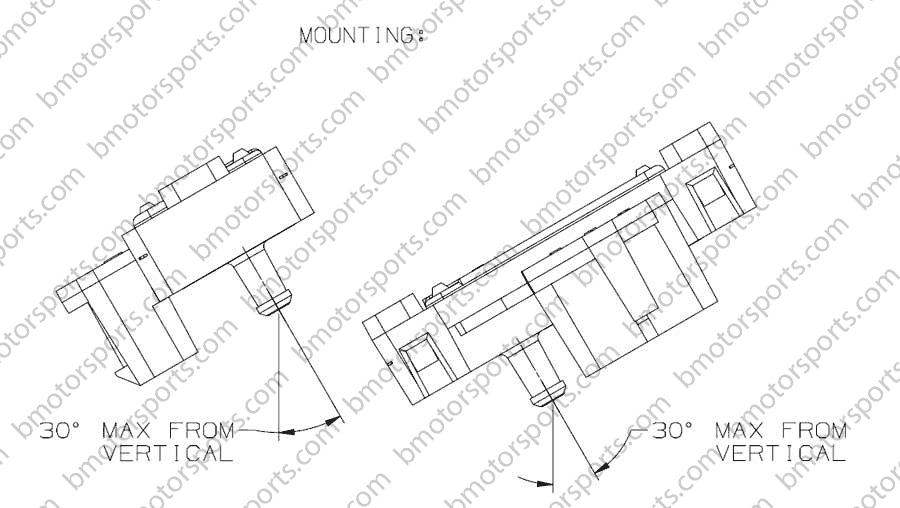 2 bar GM style Map sensor 12247571 - 16040609 Mounting diagram chart