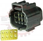 8 Way Econoseal J Series Mark II+ Plug Housing + Lockplate Assembly