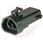 GM Delphi / Packard - Black Female O2 sensor connector with 5 pins (1 blocked).