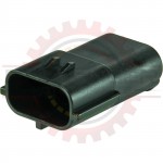 3 - Way Econoseal J Series Receptacle connector, Black