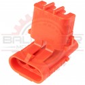 GM Delphi / Packard - Connector to mate with 1,2 & 3 bar map sensor connectors - 3 way weatherpack receptacle, red