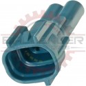 2 Way Receptacle Connector Pigtail MT Sealed Series for Sensor Application, Blue Keyway 1