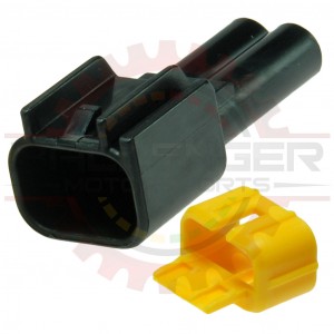 Coil on Plug ( COP ) Coil side connector assembly ( 2 way receptacle ) (connector and TPA)