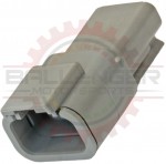 Deutsch DTM 3 way receptacle, gray
