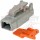 Deutsch DTM 2 way plug assembly, gray