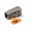 Deutsch DTM 4 way plug assembly, gray