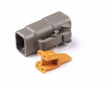 Deutsch DTM 4 way plug assembly, gray