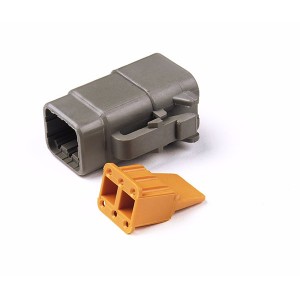 Deutsch DTM 6 way plug assembly, gray