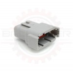 Deutsch DTM 12 way receptacle, gray