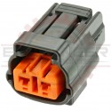 2 Way Plug Assembly for Japanese applications (Connector + Lock), Gray