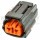 2 Way Plug Assembly for Japanese applications (Connector + Lock), Gray