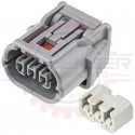 3 Way Sumitomo HV 040 Plug Assembly (Connector + Lock), Gray