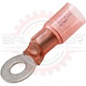 Molex Perma-Seal Ring Terminal, 8 AWG, 1/4" Stud, Heat Shrink Insulated