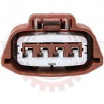 4-way Sumitomo low keyway plug, brown