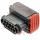 9 Way Connector Plug for Jaguar XK8 Headlight, Black