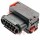 9 Way Connector Plug for Jaguar XK8 Headlight, Black