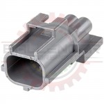 2 Way Sensor Connector Receptacle, Gray
