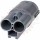2 Way Hybrid 375+060 Yazaki Receptacle, Both 060 positions blocked