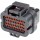TE Superseal 1.0 34 position connector, 2 keys top, 1 key bottom