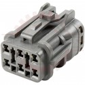 Yazaki 6 way SWP Plug connector Assembly LT GRY (Plug & TPA)