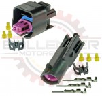 GM Delphi / Packard - 2-way GT 150 3.5 mm centerline connector pair