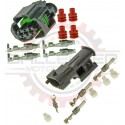 Sealed 3-way Bosch connector pair for Diesel injection pump
