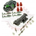 Sealed 3-way Bosch connector pair for Diesel injection pump