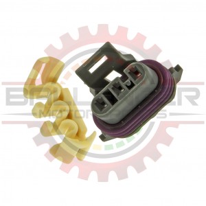 GM Delphi / Packard - 3 way flat metripack 150 connector for map & crank, gray