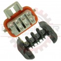 GM Delphi / Packard - 8 way (1 blocked) metripack 150 sealed male assembly for main coil bank connector Pigtail, gray