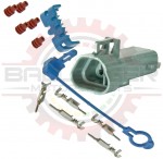 GM Delphi / Packard - Gray Female O2 sensor connector kit with 5 pins (1 blocked) + TPA + CPA