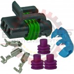 GM Delphi / Packard - 2 way metripack 280 sealed black connector Kit