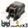 GM Delphi / Packard - 2-way Shrouded GT 150 3.5mm centerline sealed female Kit for CLT/VSS
