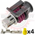 GM Delphi / Packard - 3-way GT150 replacement kit for 3-way MP 150.P2S (3 pin circular connector kit for sensors)