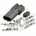 GM Delphi / Packard - 2 Way Metripack 630 Receptacle Connector Kit, pull to seat ATO Fuse connector with 14-12 AWG Seal and TPA