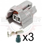 Nippon Denso Type Injector Connector Kit with special low keyways