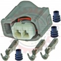 2-way Toyota Style Injector Connector & Ignition Coil Connector Kit, Gray - 90980-11875