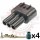 Mate to Sumitomo 3 way TS Plug Housing Kit for TPS & Boost Sensors - Mates to 90980-10845