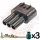 Mate to Sumitomo 3 way TS Plug Housing Production Kit for TPS & Boost Sensors - Mates to 90980-10845