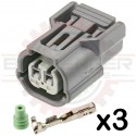 2 Way Sumitomo HX 040 Plug Connector Kit with low keyway